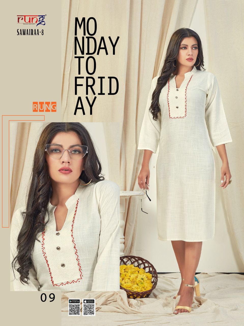 Rung Samairaa Vol  8 Fancy   Casual Wear  Designer Kurti Catalog