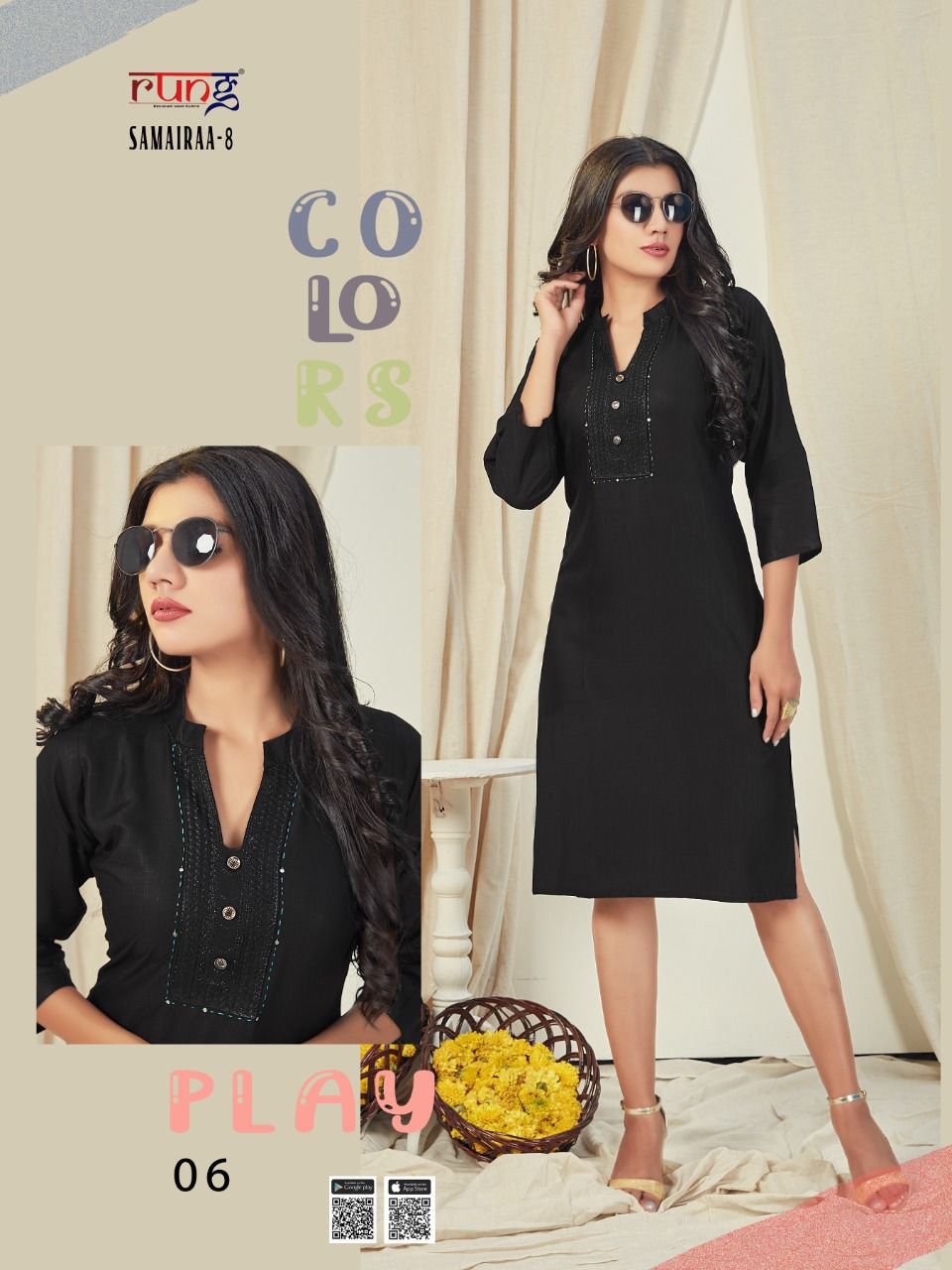 Rung Samairaa Vol  8 Fancy   Casual Wear  Designer Kurti Catalog