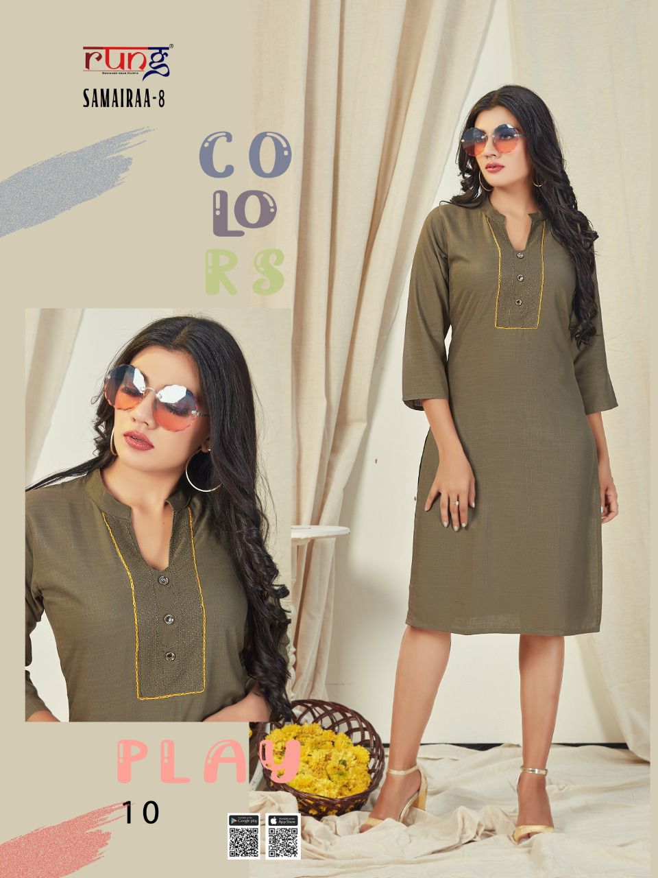 Rung Samairaa Vol  8 Fancy   Casual Wear  Designer Kurti Catalog