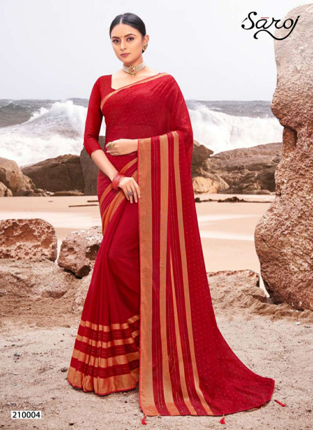 Saroj Monika Festive Wear Georgette Saree  Buy Indian Georgette Saree