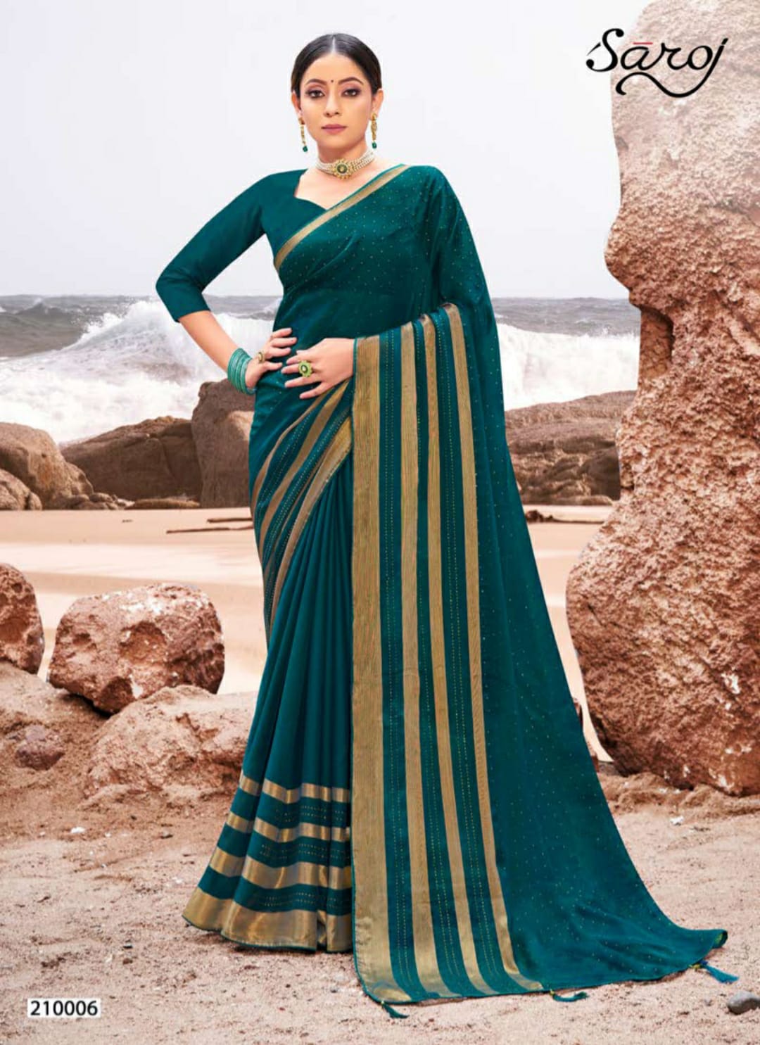 Saroj Monika Festive Wear Georgette Saree  Buy Indian Georgette Saree
