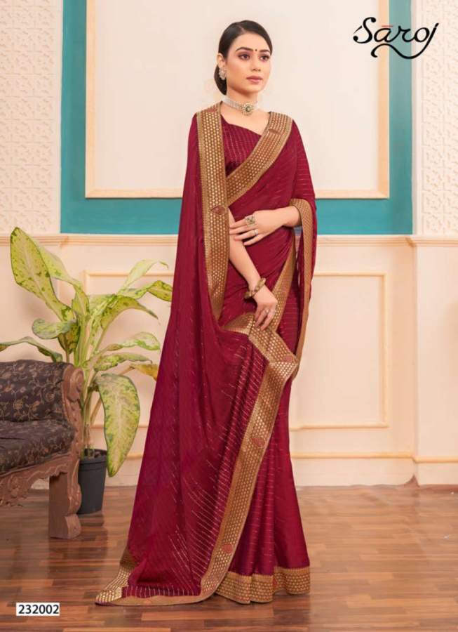 Saroj Prisha Casual Wear Georgette Saree Catalog