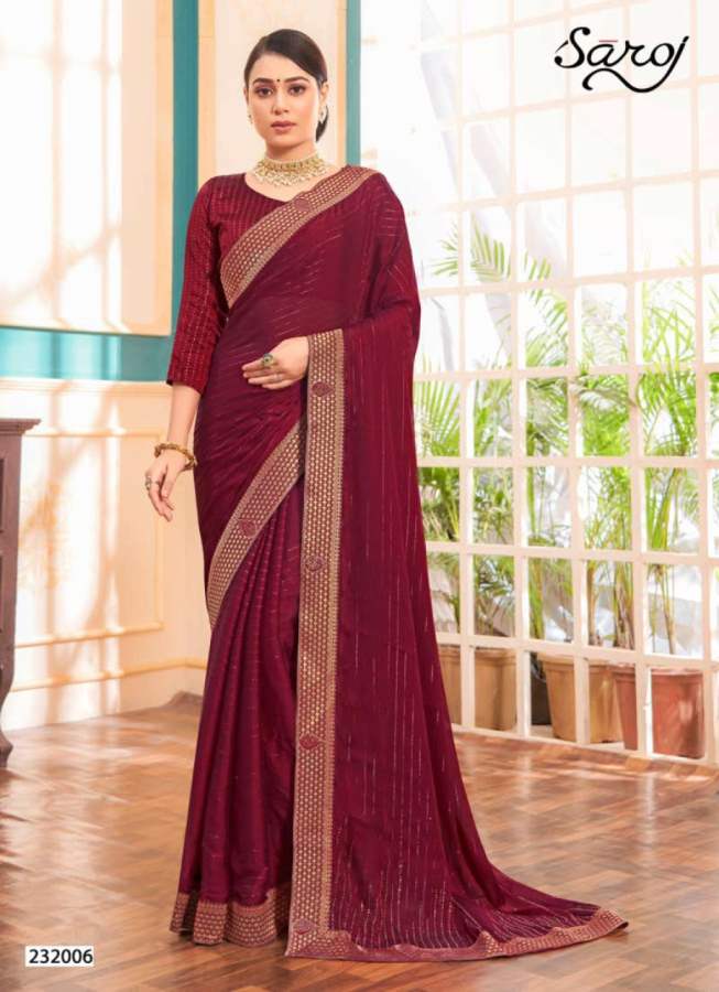 Saroj Prisha Casual Wear Georgette Saree Catalog