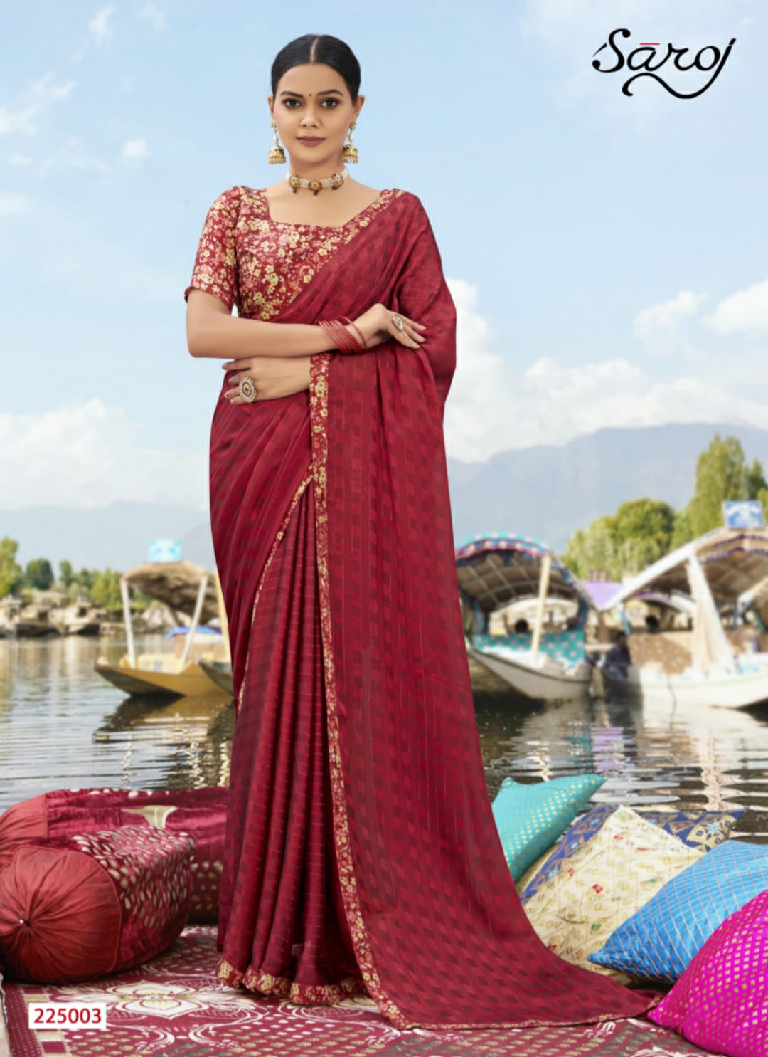 Saroj Vaidehi Casual Wear Georgette Saree Catalog