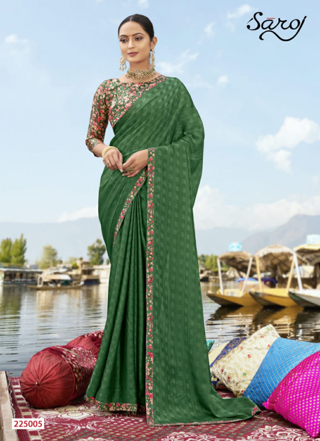 Saroj Vaidehi Casual Wear Georgette Saree Catalog