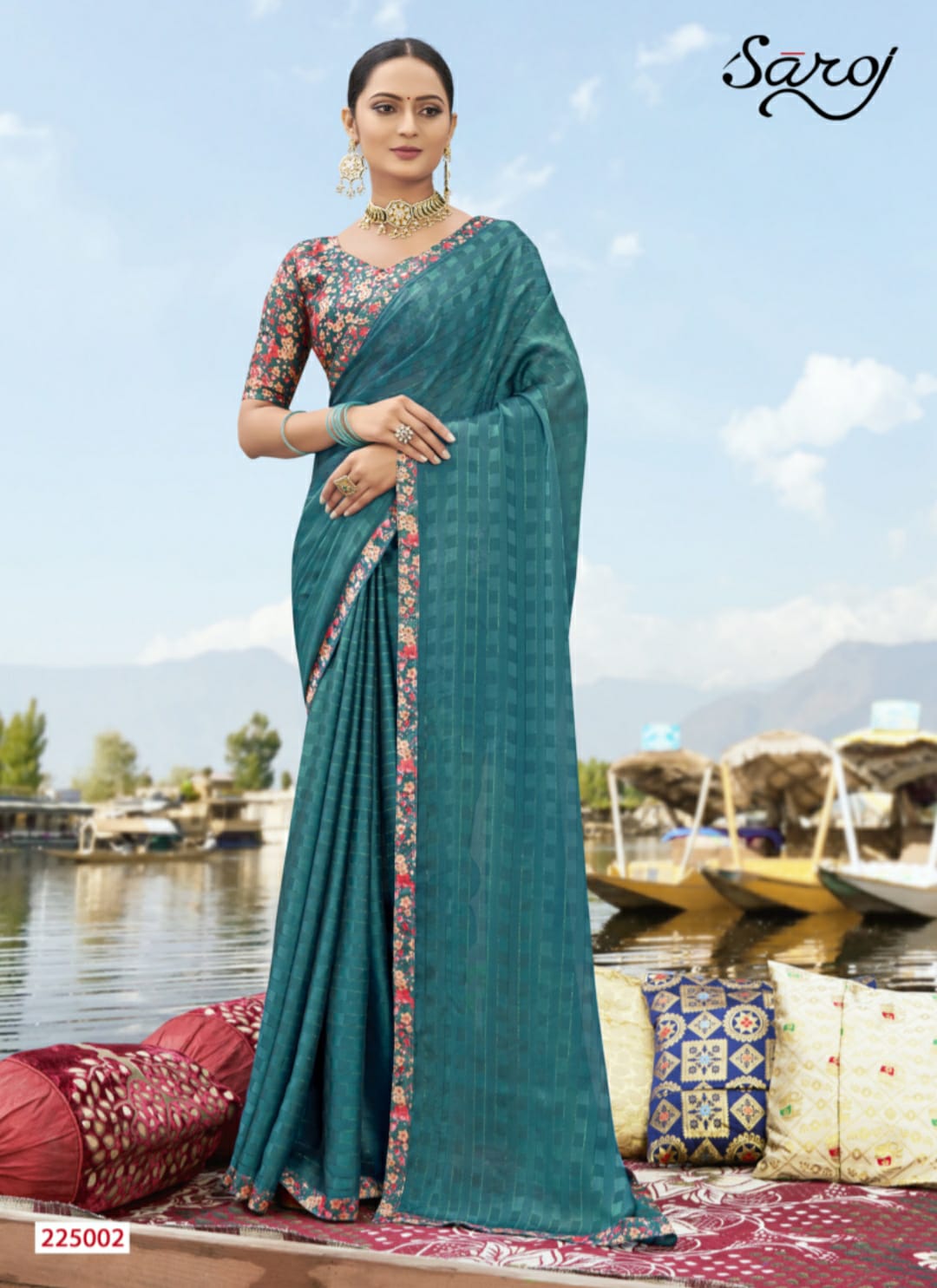 Saroj Vaidehi Casual Wear Georgette Saree Catalog