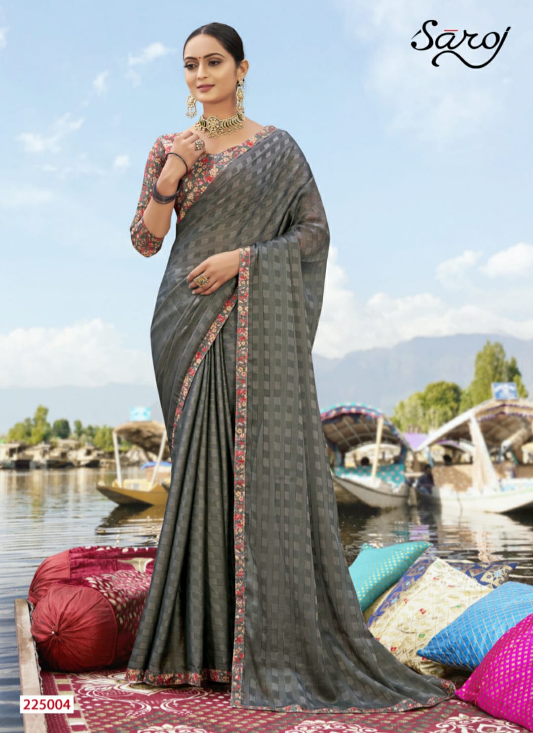Saroj Vaidehi Casual Wear Georgette Saree Catalog