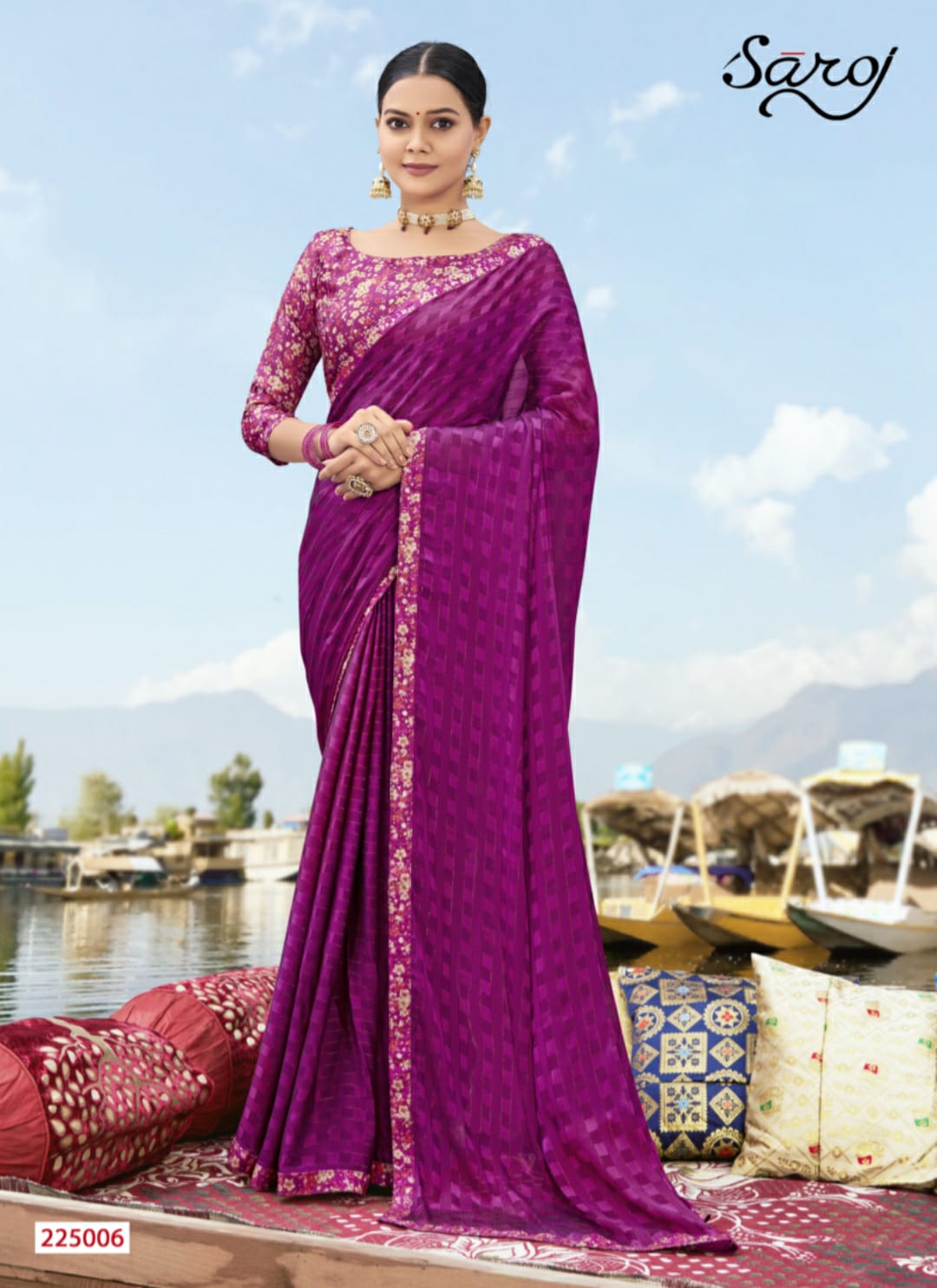 Saroj Vaidehi Casual Wear Georgette Saree Catalog