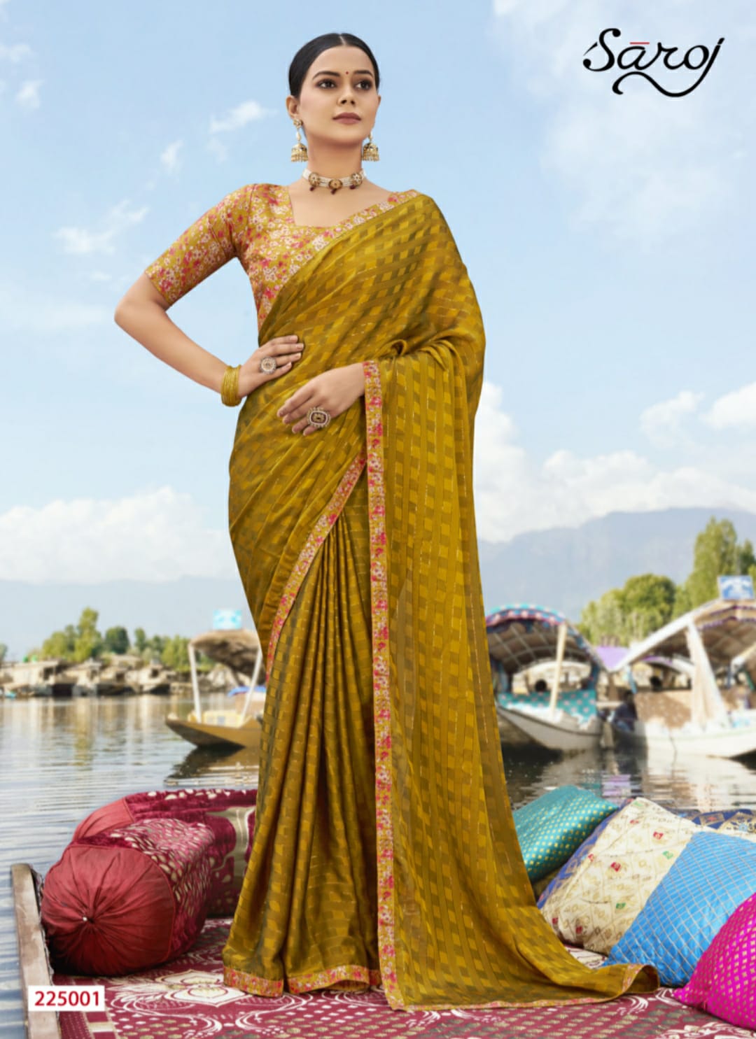 Saroj Vaidehi Casual Wear Georgette Saree Catalog