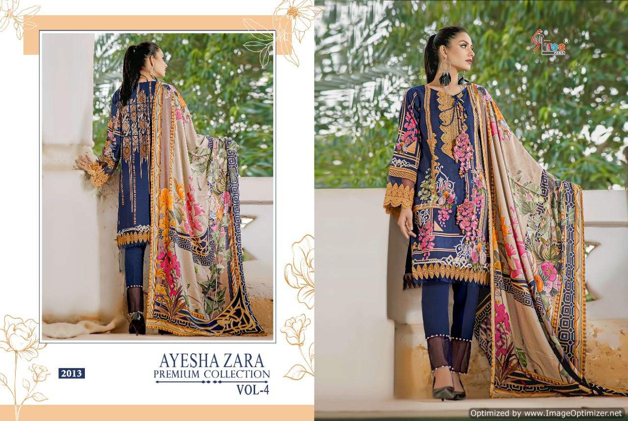 Shree Ayesha Zara Premium Collection Vol  4 Pakistani Salwar Suits Catalog