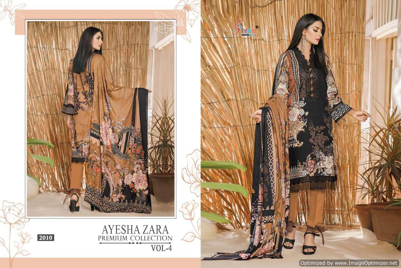 Shree Ayesha Zara Premium Collection Vol  4 Pakistani Salwar Suits Catalog