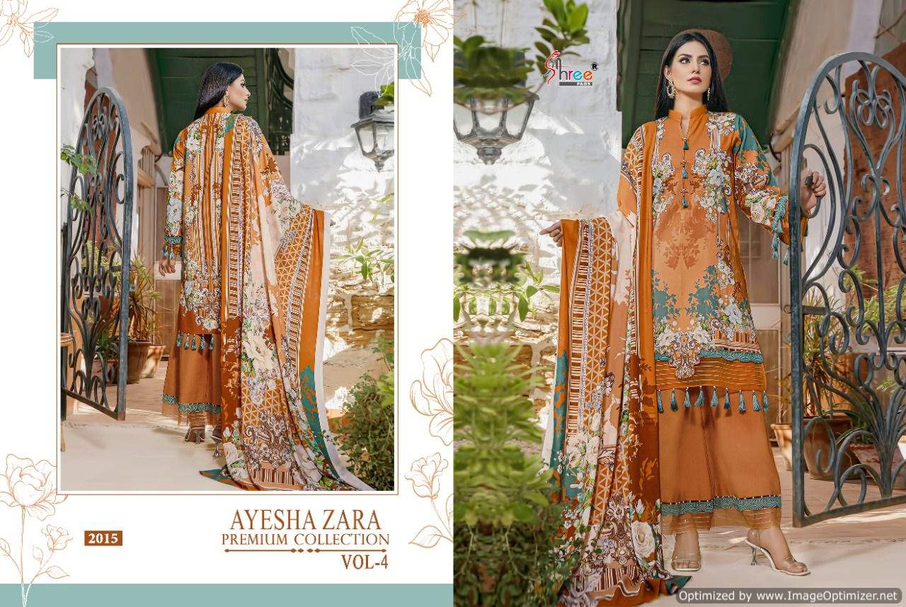 Shree Ayesha Zara Premium Collection Vol  4 Pakistani Salwar Suits Catalog