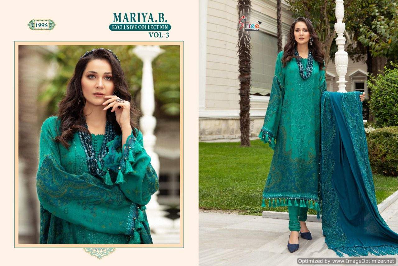 Shree Mariya B Exclusive Collection  Vol 3 Wholesale Pakistani Salwar Kameez