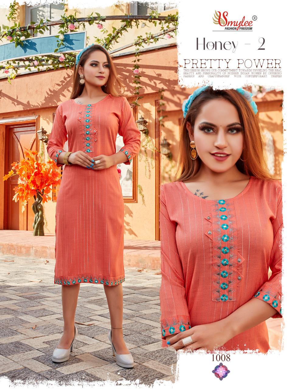 Smylee Honey Vol 2  Rayon Daily Wear Catalog