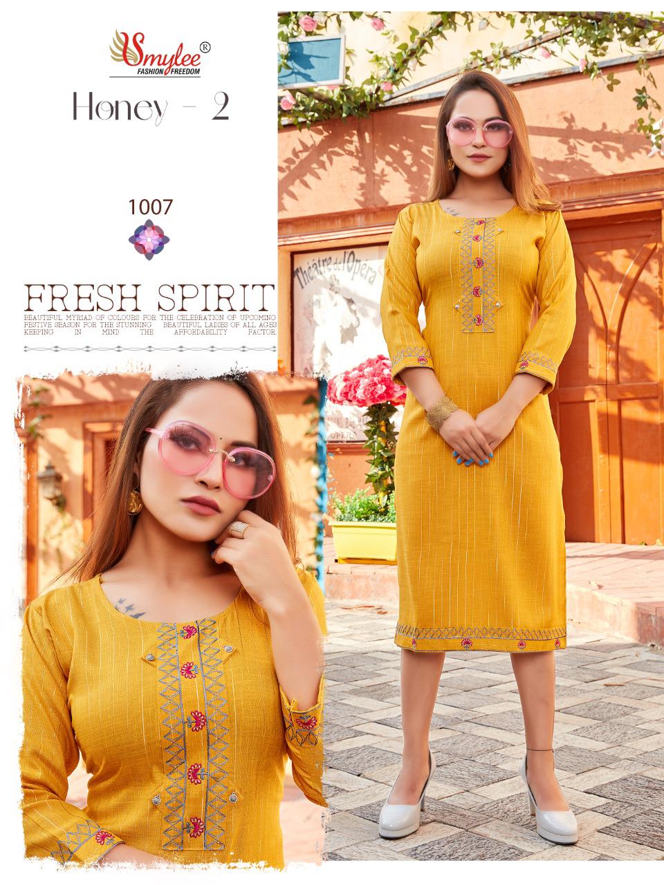 Smylee Honey Vol 2  Rayon Daily Wear Catalog