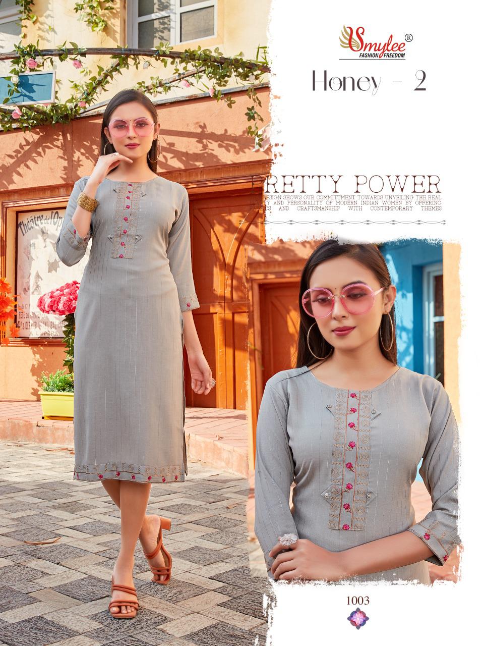 Smylee Honey Vol 2  Rayon Daily Wear Catalog
