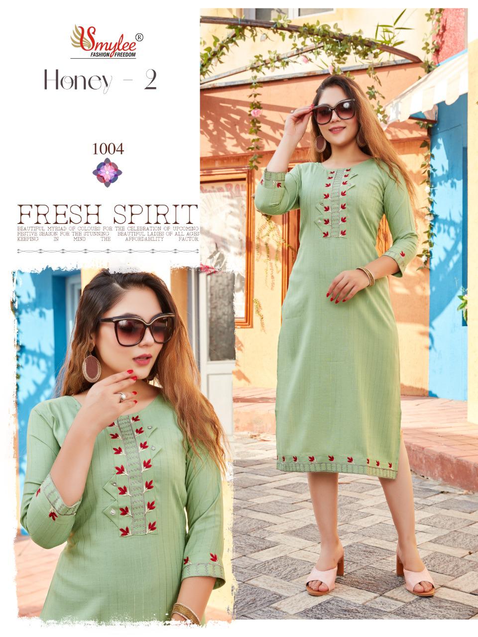 Smylee Honey Vol 2  Rayon Daily Wear Catalog