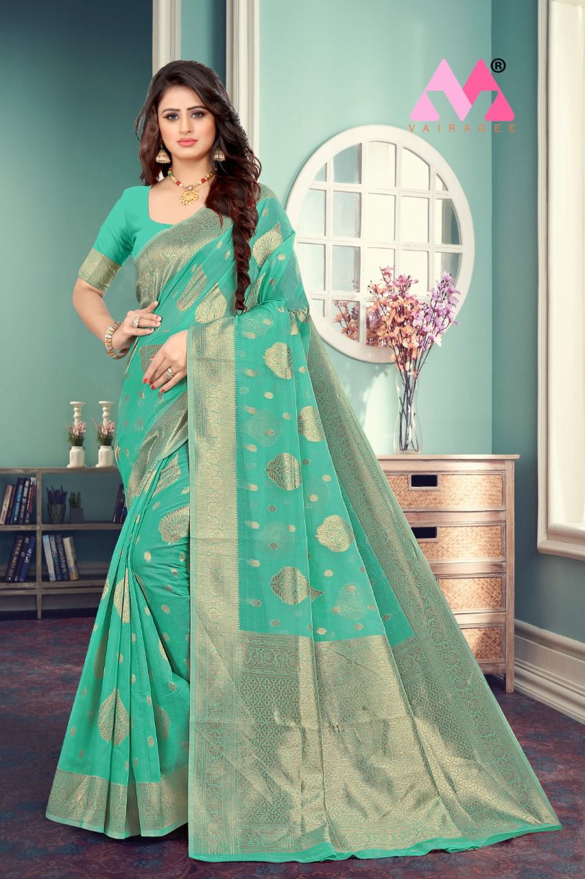 Vivera Princess Casual Wear Fancy Cotton  Saree Catalog