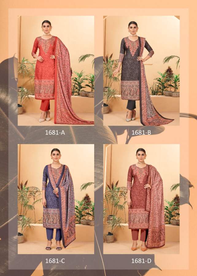 Bipson Winter Queen 1681 Winter Wear Woollen Pashmina Catalog