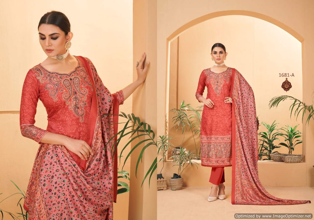 Bipson Winter Queen 1681 Winter Wear Woollen Pashmina Catalog