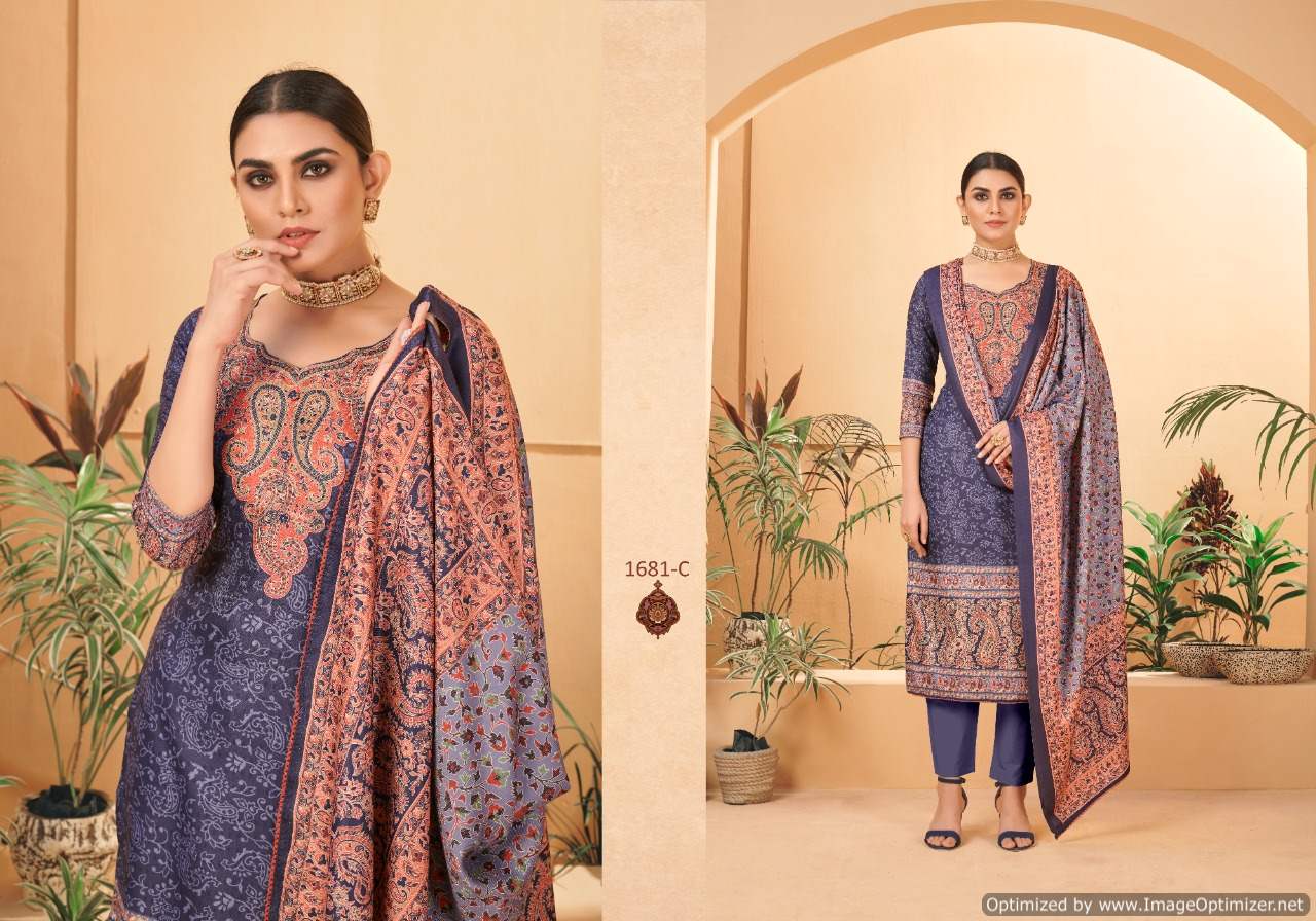 Bipson Winter Queen 1681 Winter Wear Woollen Pashmina Catalog
