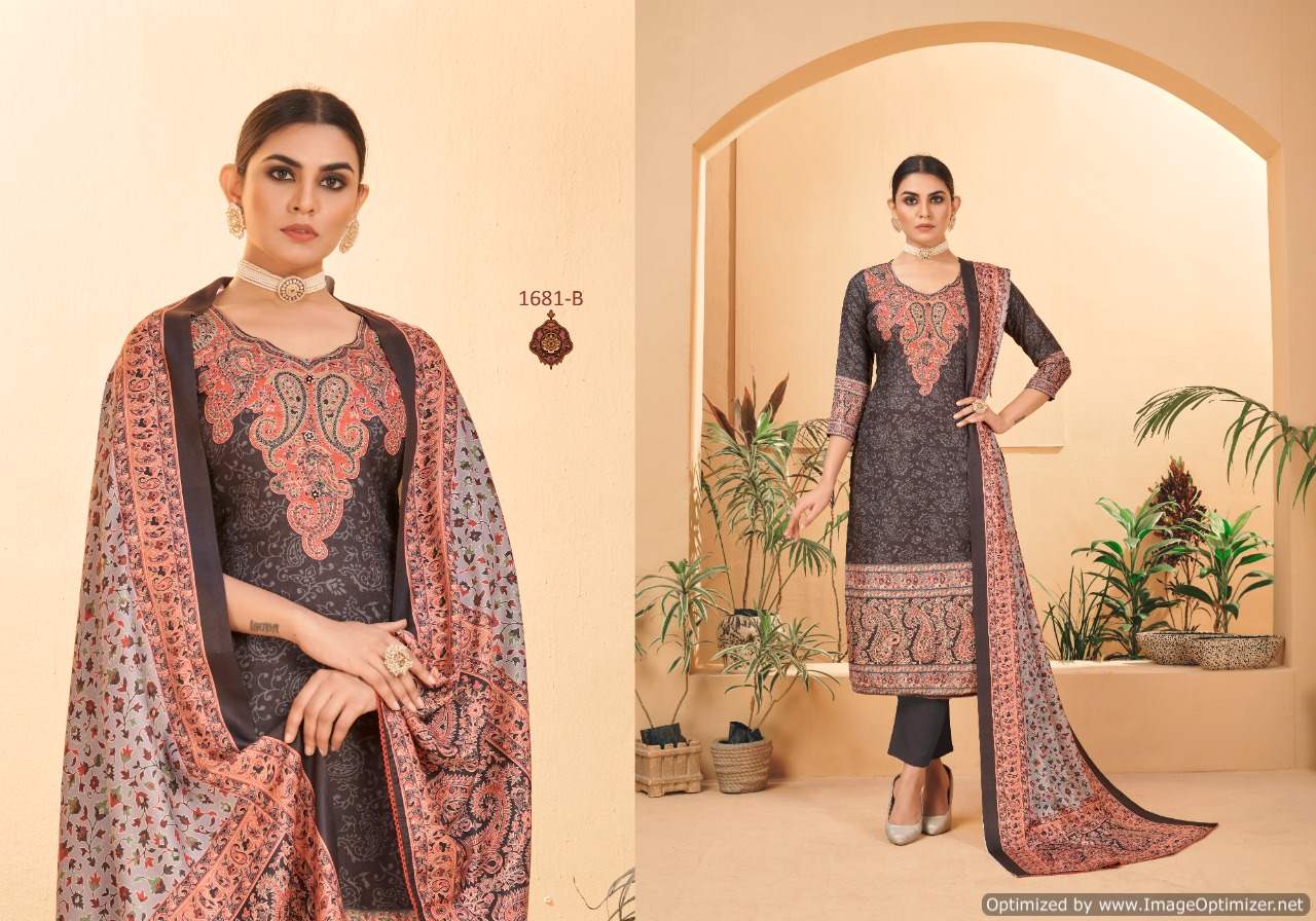 Bipson Winter Queen 1681 Winter Wear Woollen Pashmina Catalog