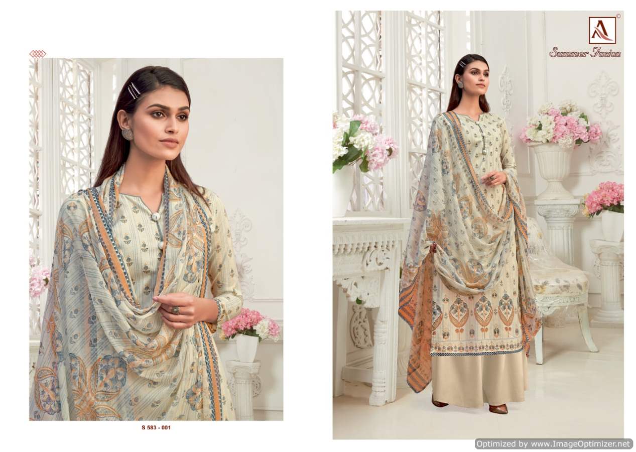 Alok Summer Fusion Digital Cambric Cotton Drees Material Catalog