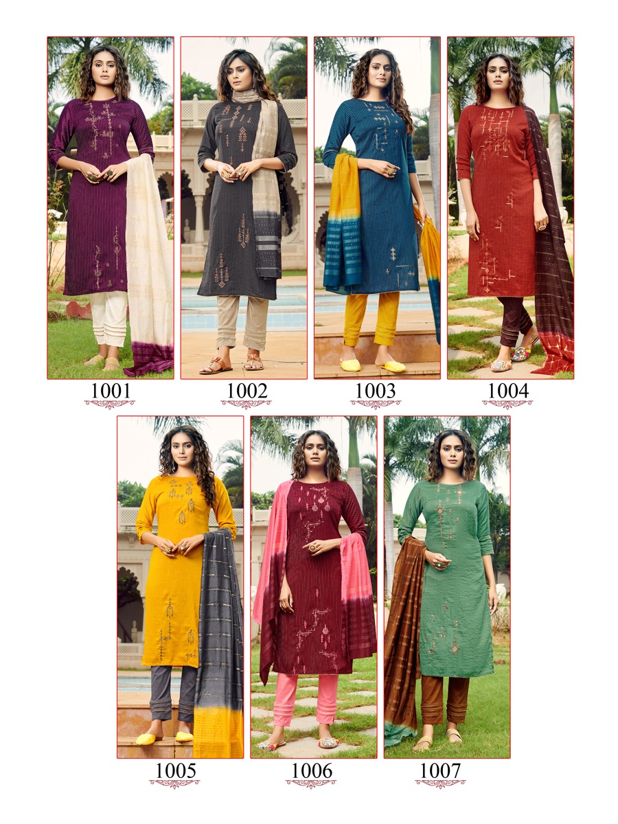 Art Riddh's Kalamakri Beautiful Cotton Readymade  Top Bottom With Duptta Catalog
