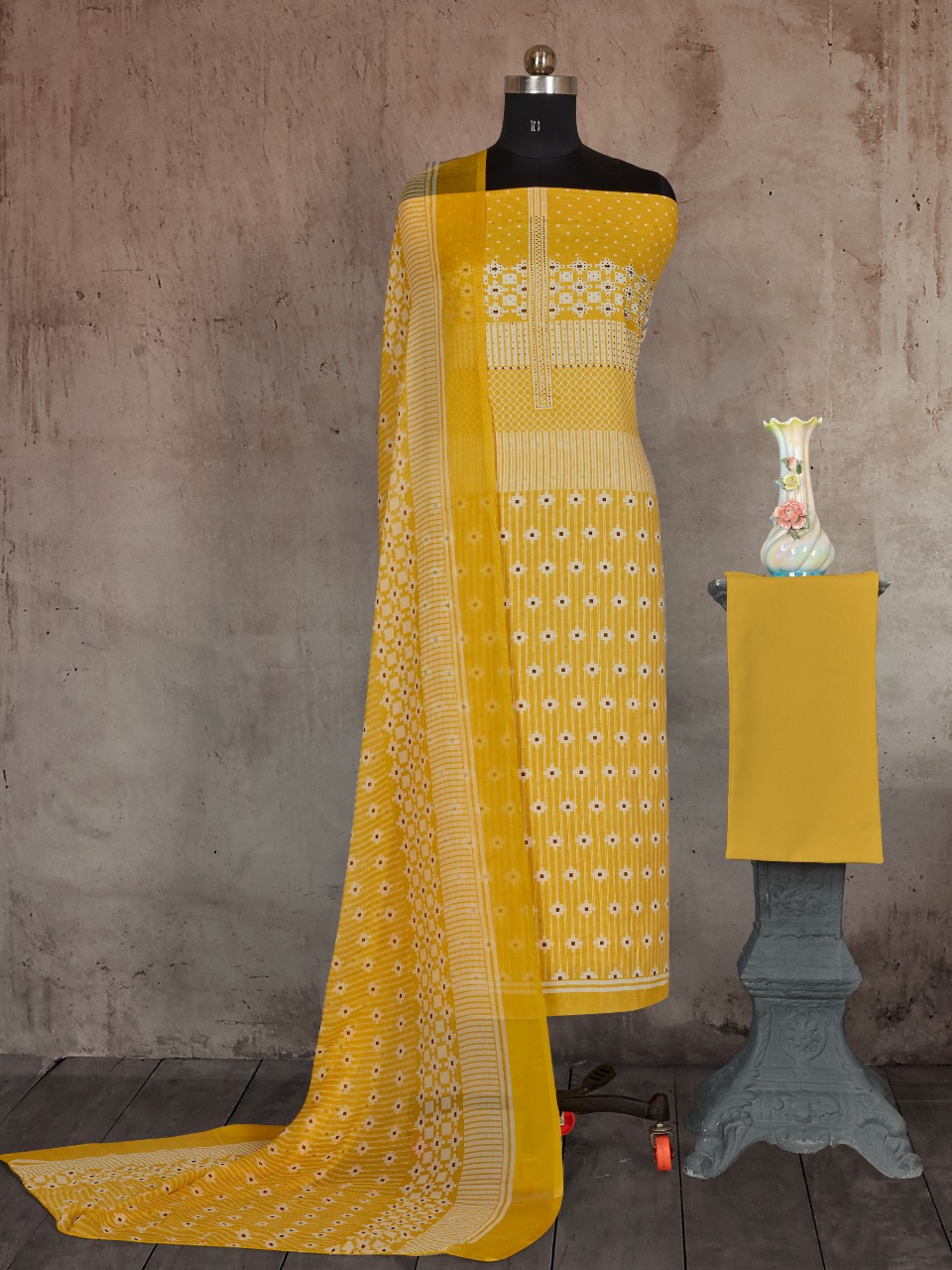Bipson Maahi 1454 Regular Wear Cotton Dress Material Catalog