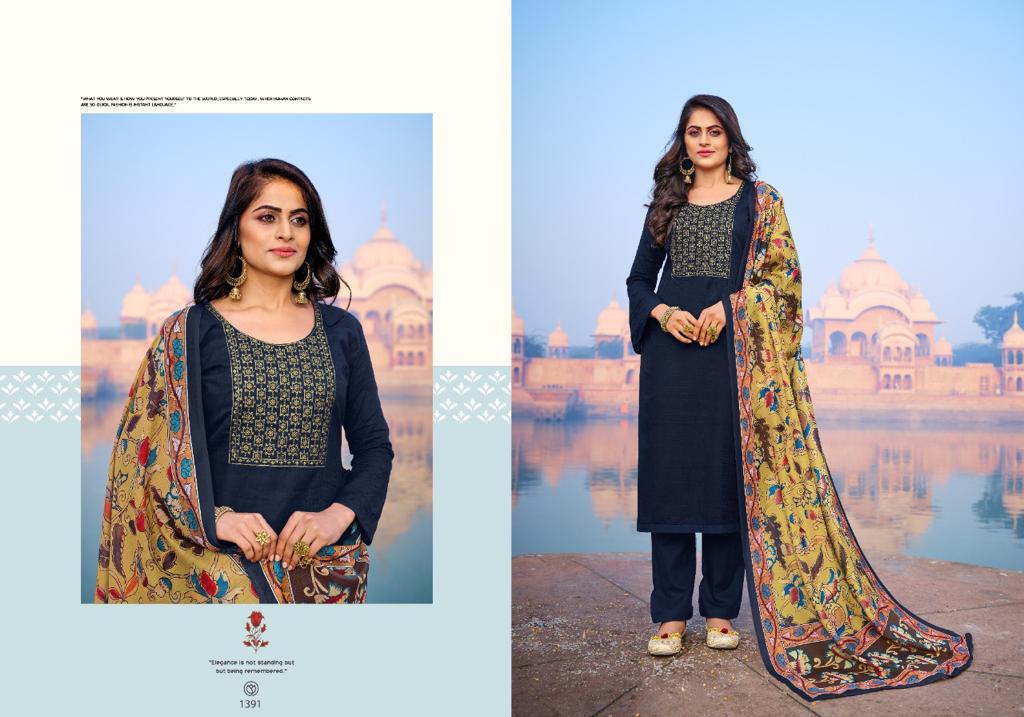 Bipson Zardozi 1391 To 1394 Jam Satin Designer Dress Material Catalog