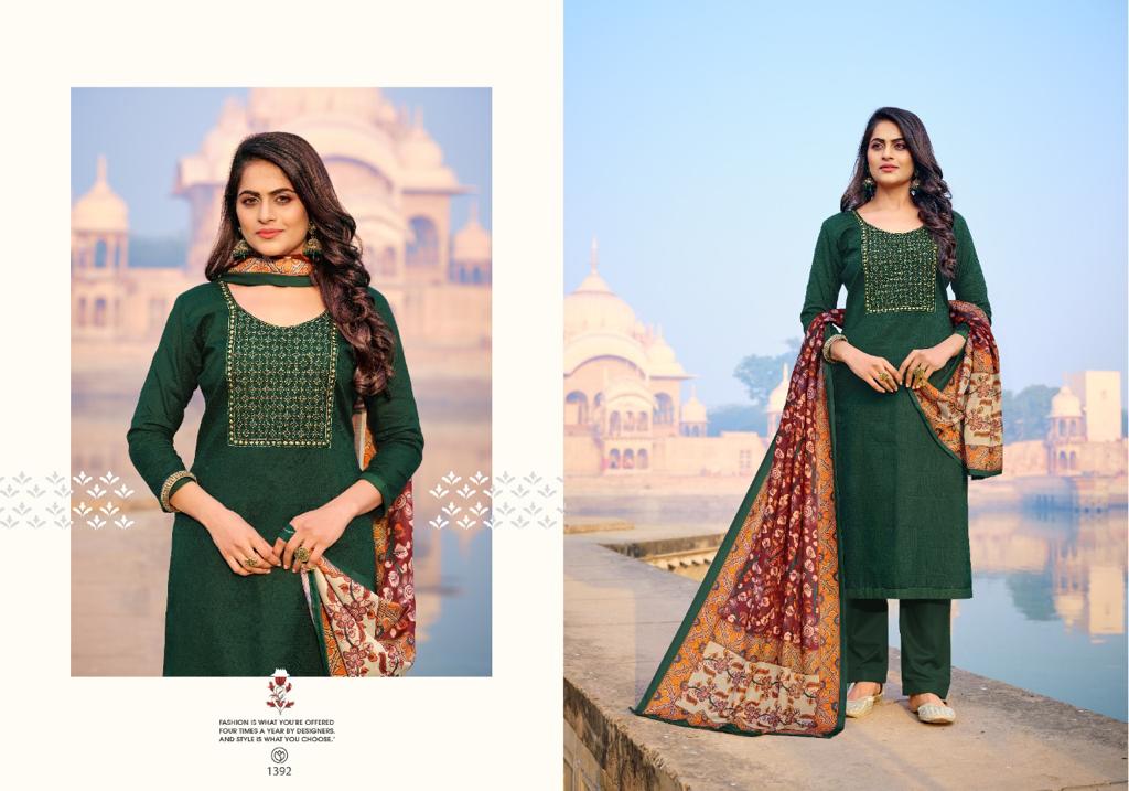Bipson Zardozi 1391 To 1394 Jam Satin Designer Dress Material Catalog