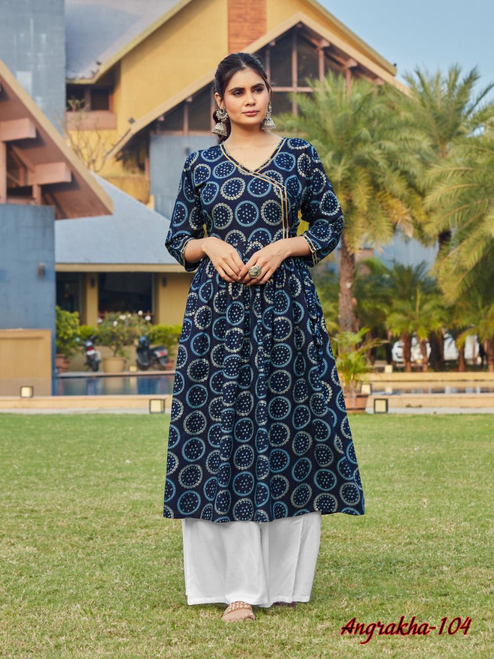 Blue Hills  Angrakha Vol 1  Kurti For Daily Wear Collection Designer Kurtis  Catalog