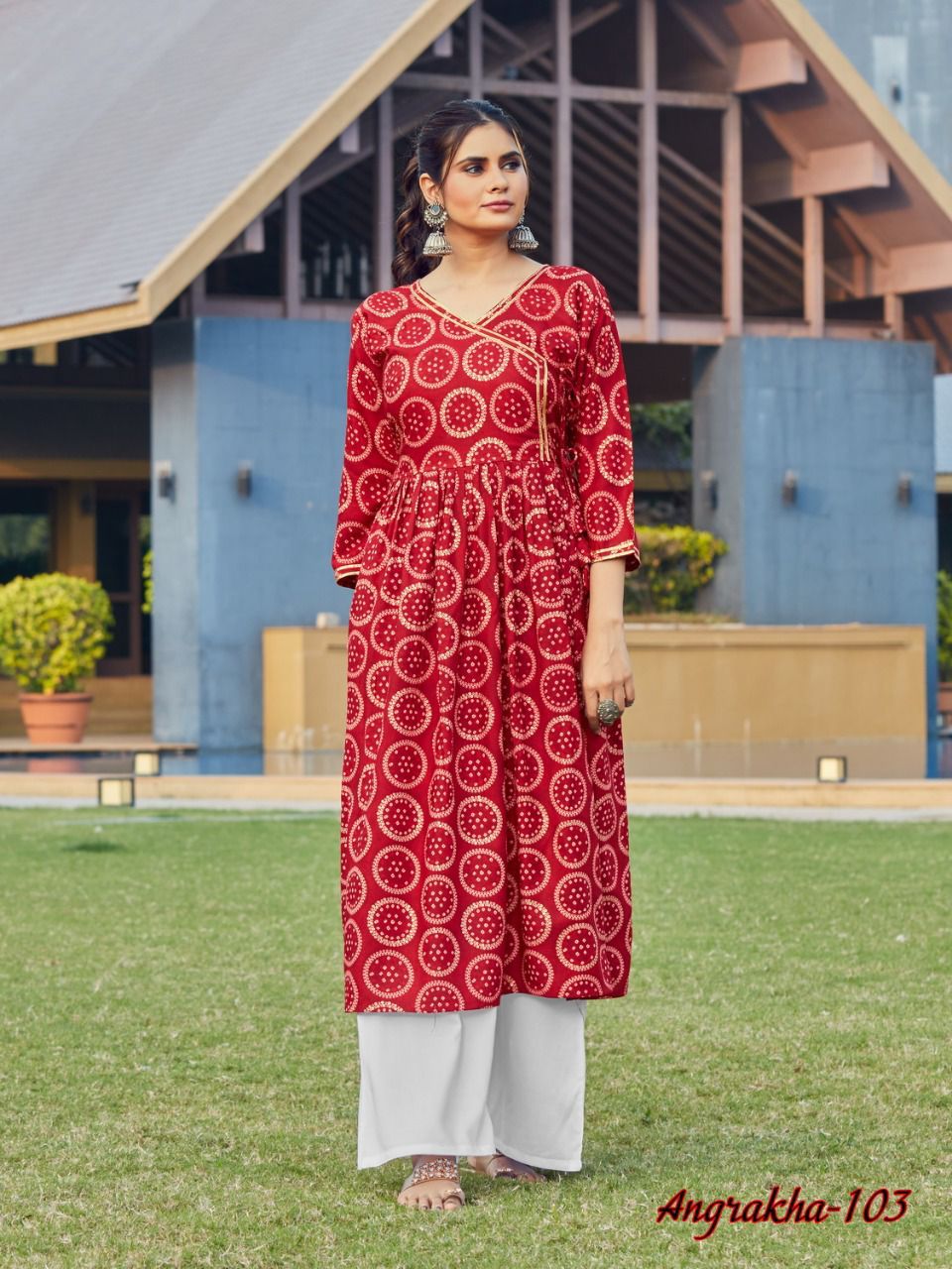 Blue Hills  Angrakha Vol 1  Kurti For Daily Wear Collection Designer Kurtis  Catalog