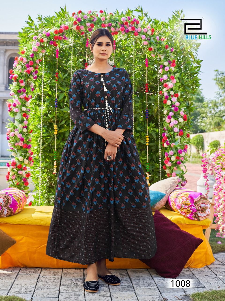 Blue Hills Lachak Vol 1 14 Kg Heavy Rayon Floor Touch Kurti  Catalog