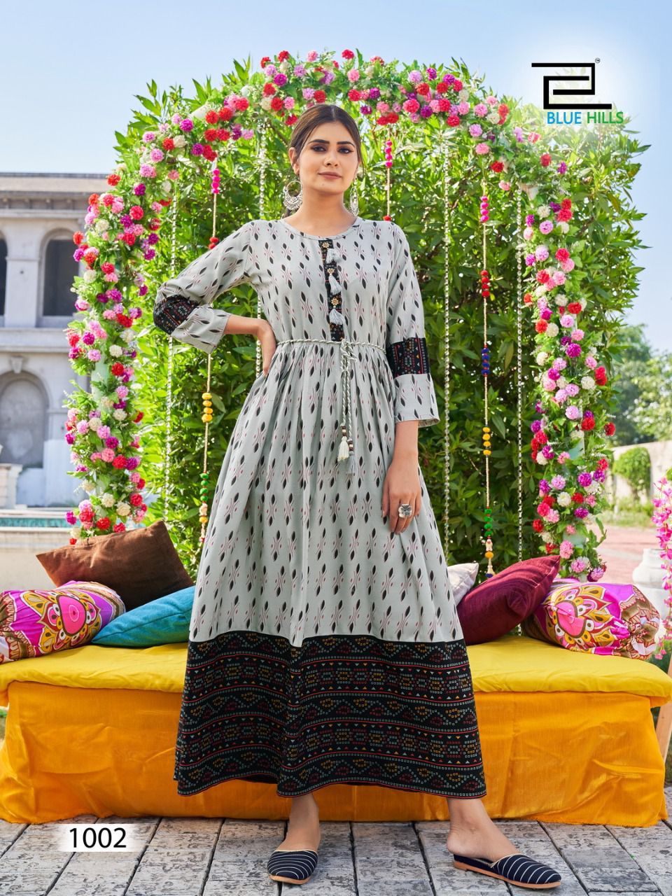 Blue Hills Lachak Vol 1 14 Kg Heavy Rayon Floor Touch Kurti  Catalog