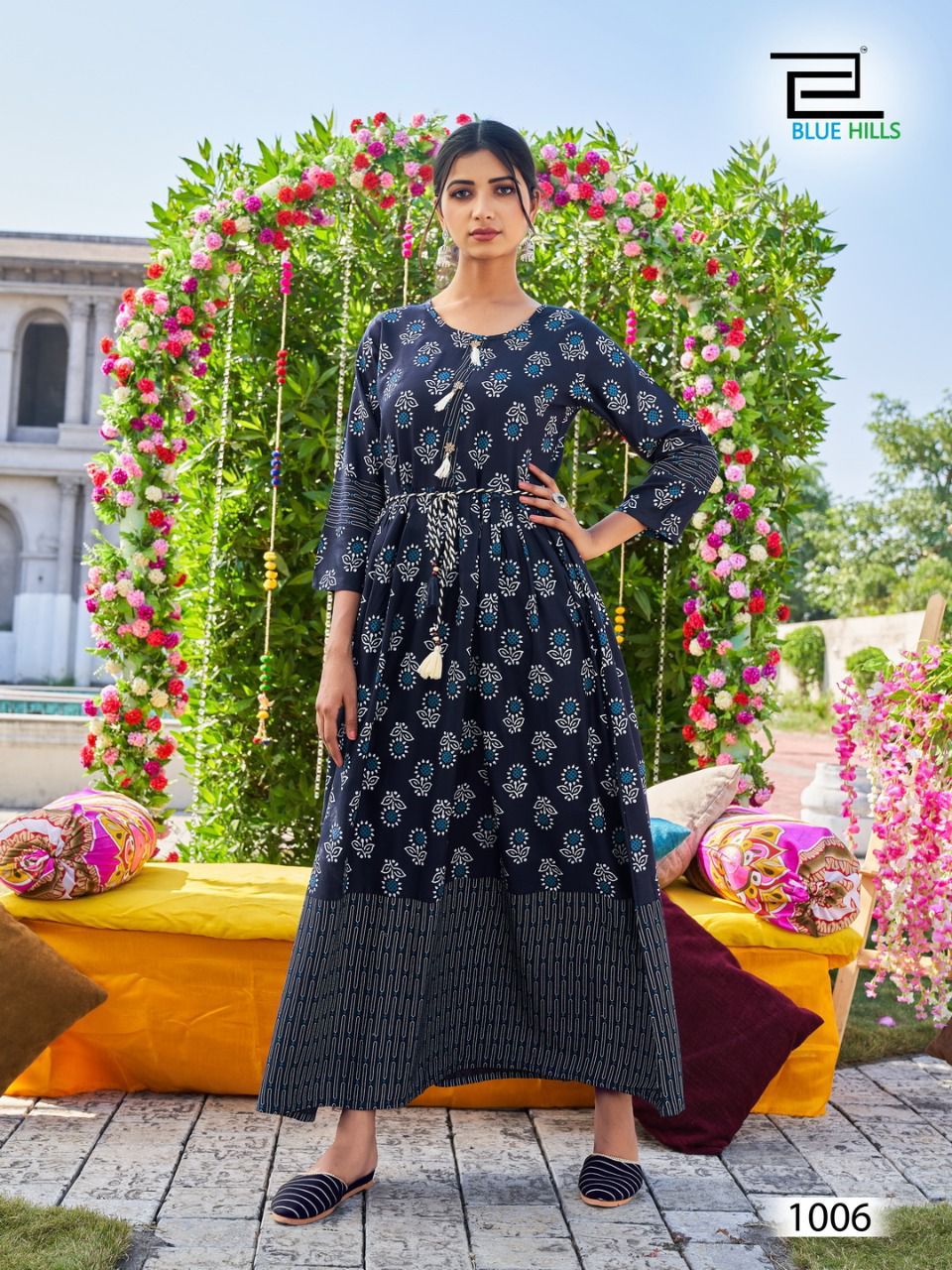 Blue Hills Lachak Vol 1 14 Kg Heavy Rayon Floor Touch Kurti  Catalog