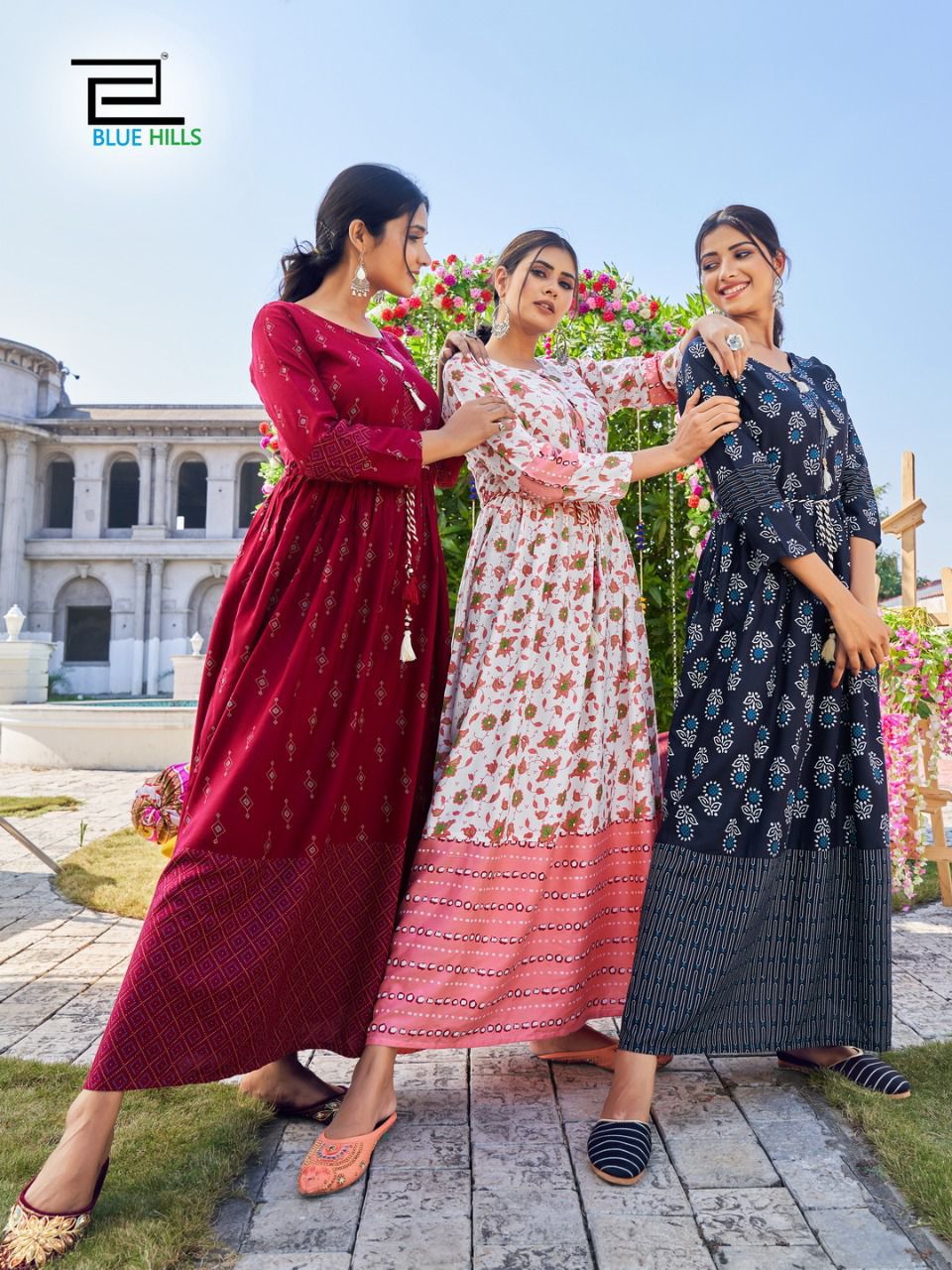 Blue Hills Lachak Vol 1 14 Kg Heavy Rayon Floor Touch Kurti  Catalog