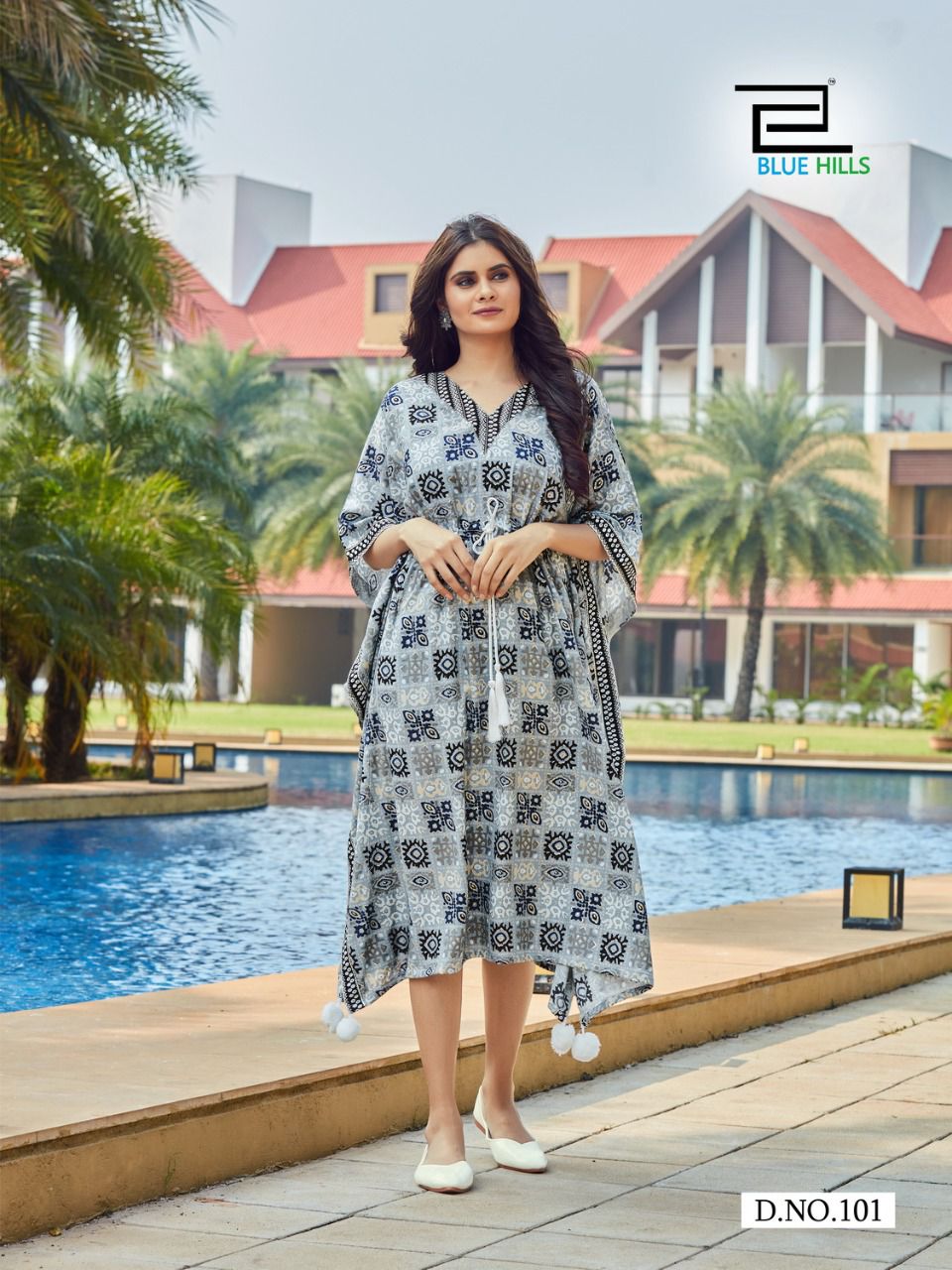 Blue Hills Stare Vol 5 14 Kg Rayon Kaftan Style Kurti Catalog