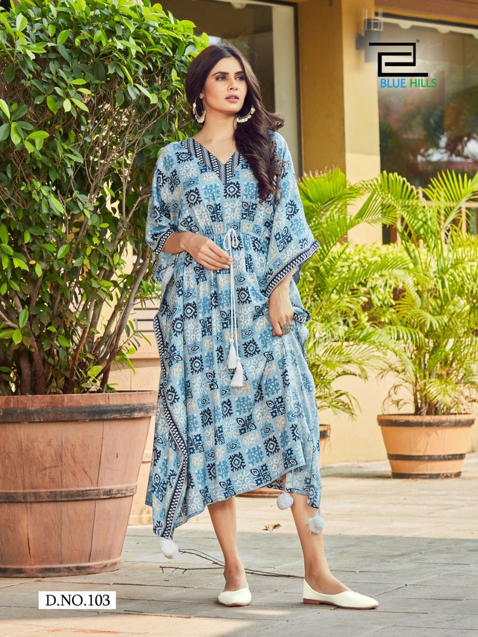 Blue Hills Stare Vol 5 14 Kg Rayon Kaftan Style Kurti Catalog