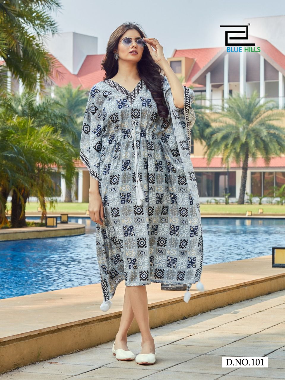 Blue Hills Stare Vol 5 14 Kg Rayon Kaftan Style Kurti Catalog