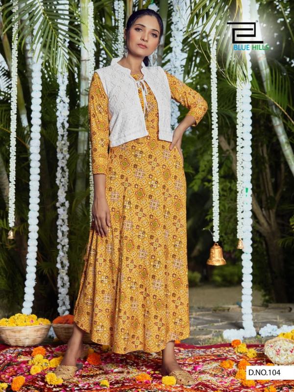 Blue Hills Stop Watch Rayon Designer Kurti With Chiken Koti  Buy Beauty Chikan Handicraft Lucknowi Designer Koti