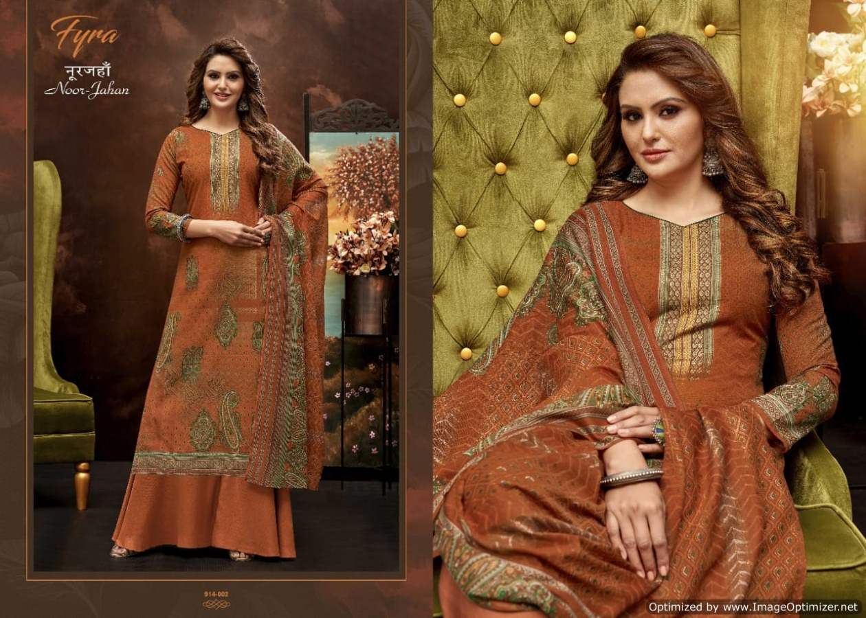 Fyra Noor Jahan  Vol 3 Digital Print Designer Dress Material Catalog