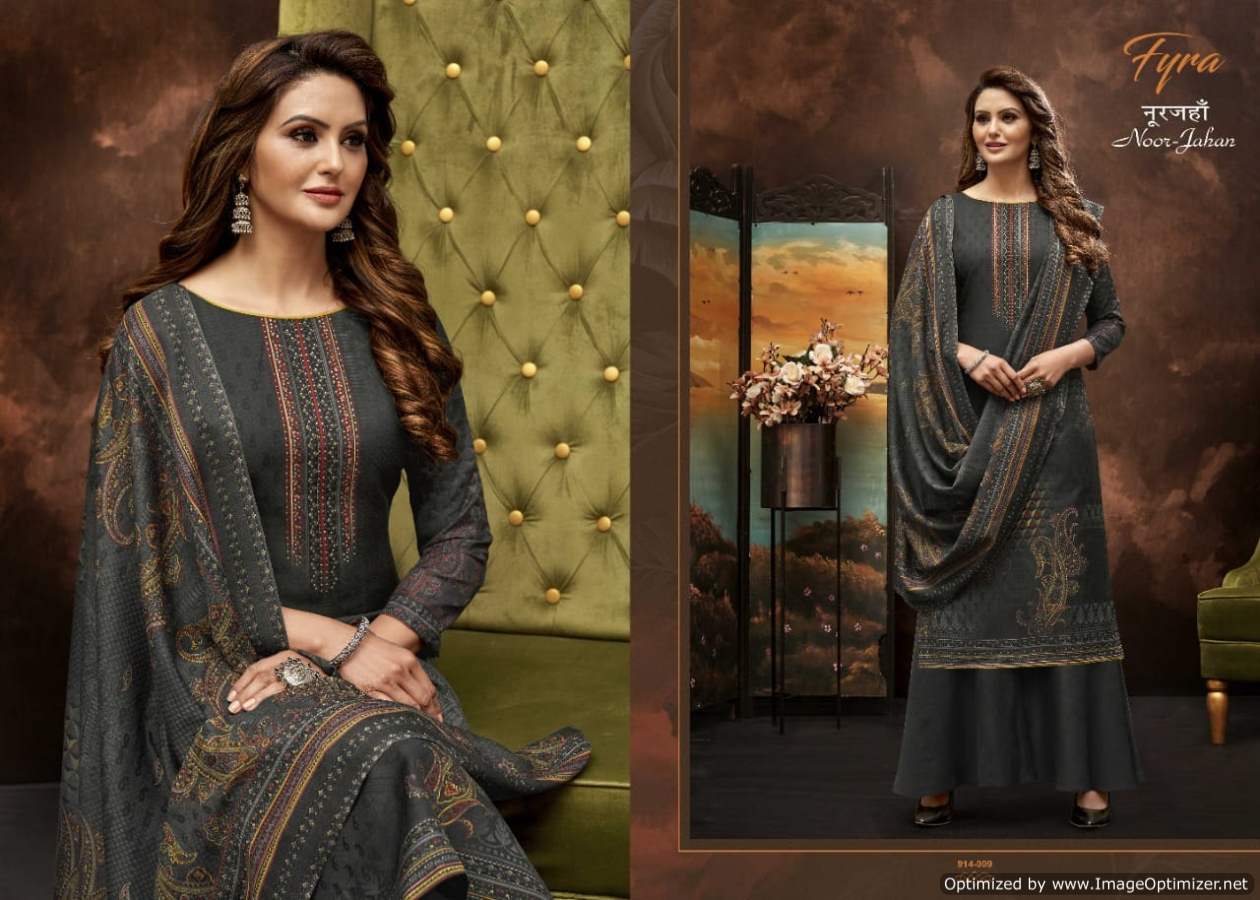 Fyra Noor Jahan  Vol 3 Digital Print Designer Dress Material Catalog