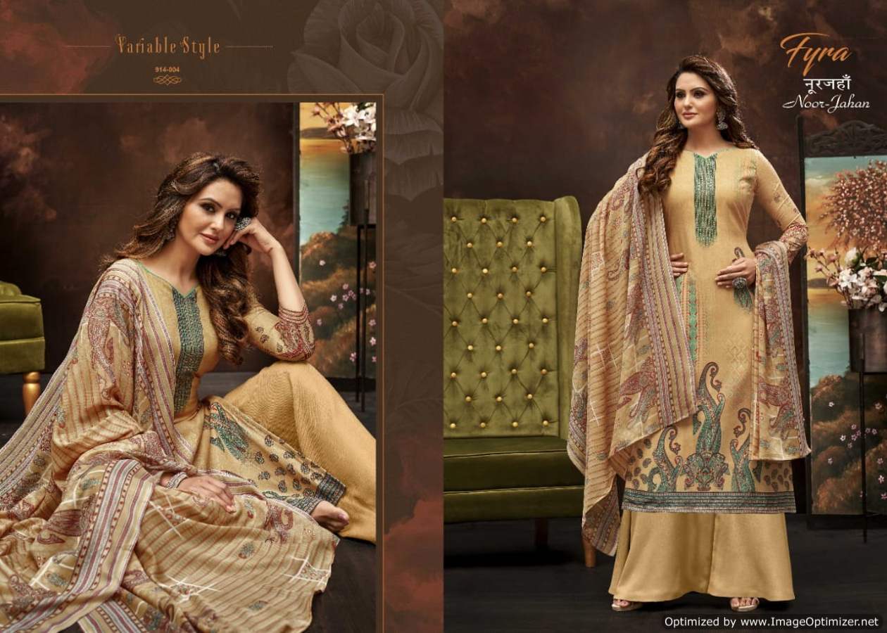 Fyra Noor Jahan  Vol 3 Digital Print Designer Dress Material Catalog