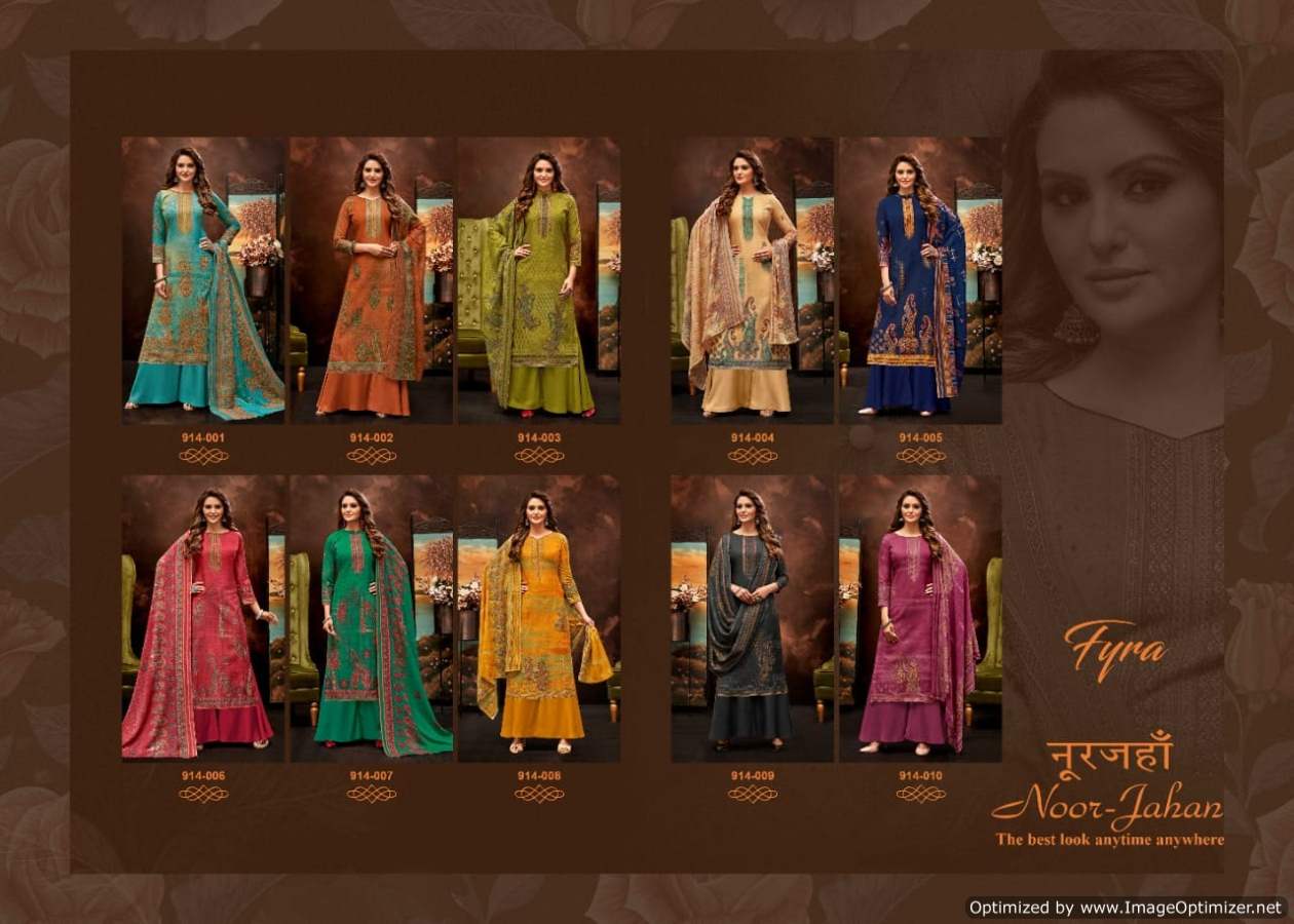 Fyra Noor Jahan  Vol 3 Digital Print Designer Dress Material Catalog