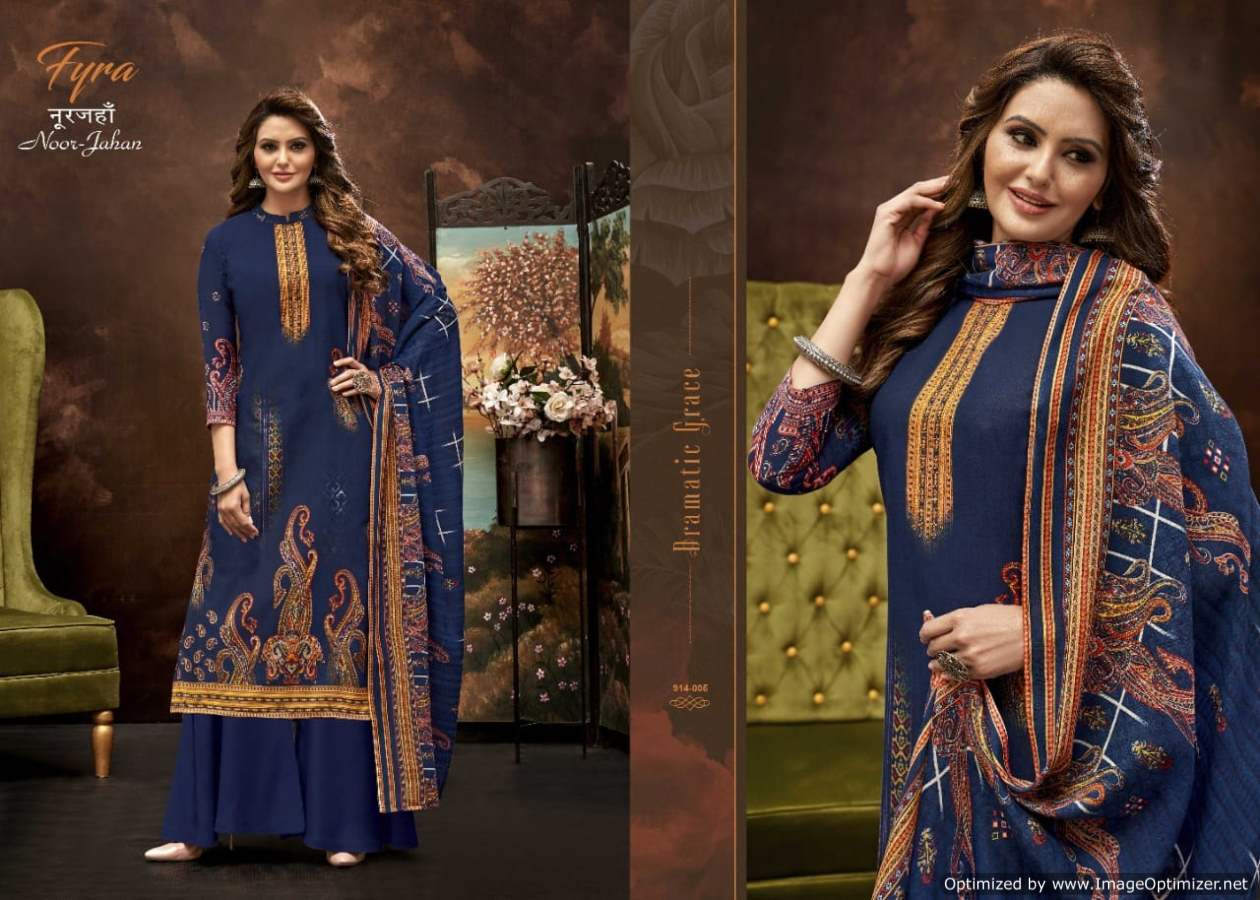 Fyra Noor Jahan  Vol 3 Digital Print Designer Dress Material Catalog