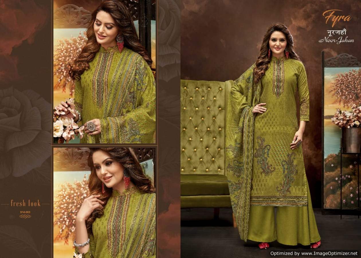Fyra Noor Jahan  Vol 3 Digital Print Designer Dress Material Catalog