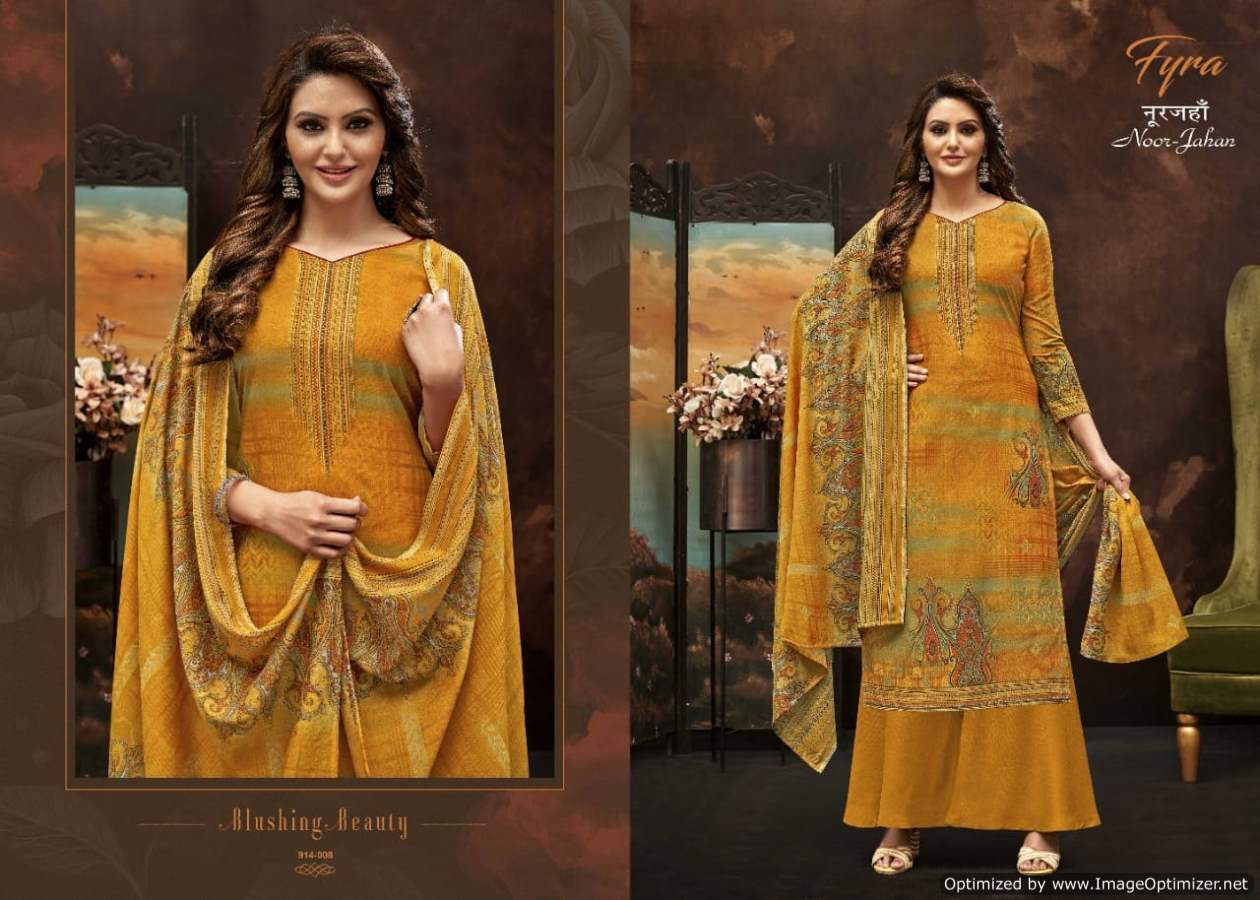 Fyra Noor Jahan  Vol 3 Digital Print Designer Dress Material Catalog