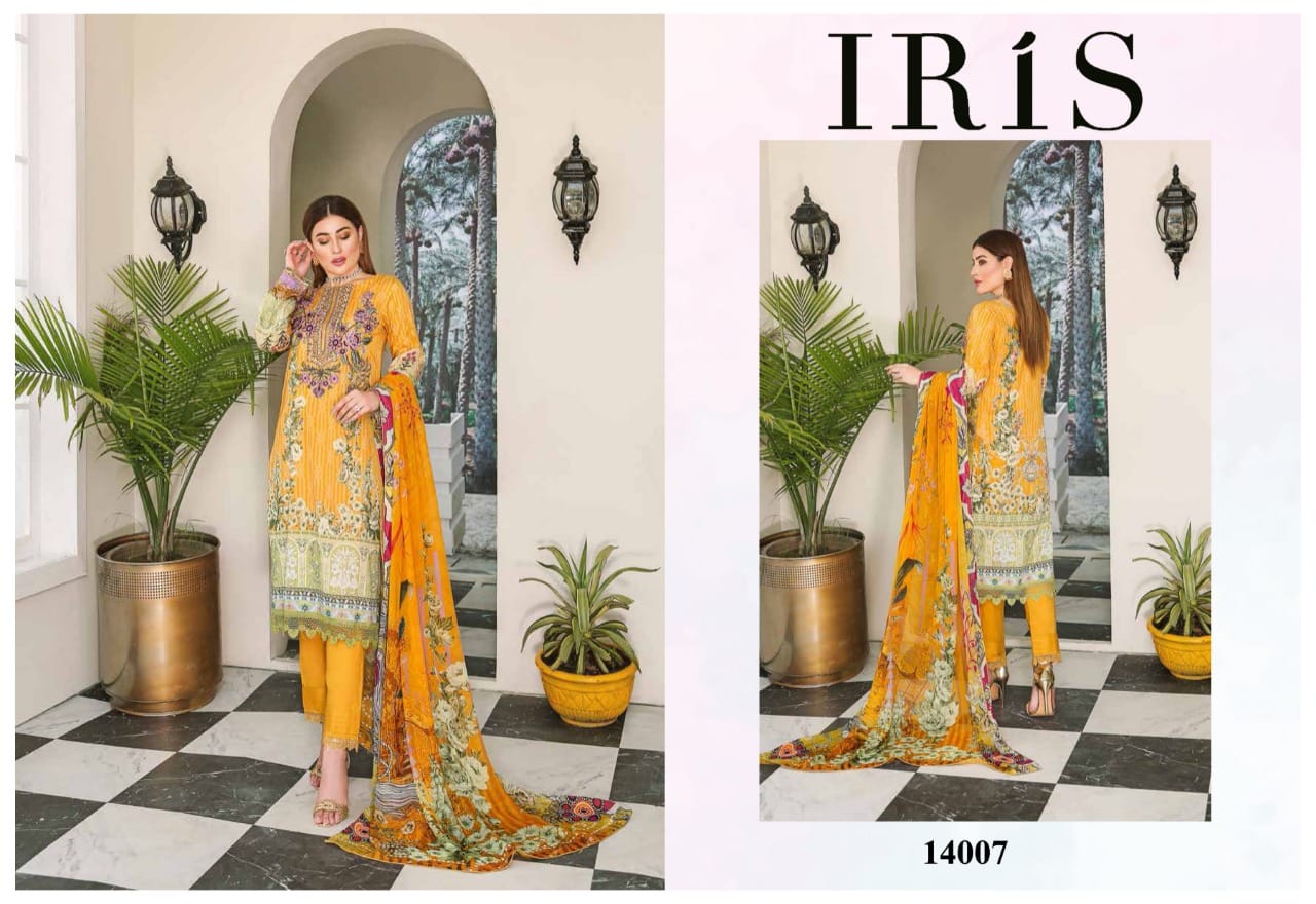 Iris  Vol 14 Classic Collection  Karachi Dress  Buy Karachi Cotton Dress Material Catalog