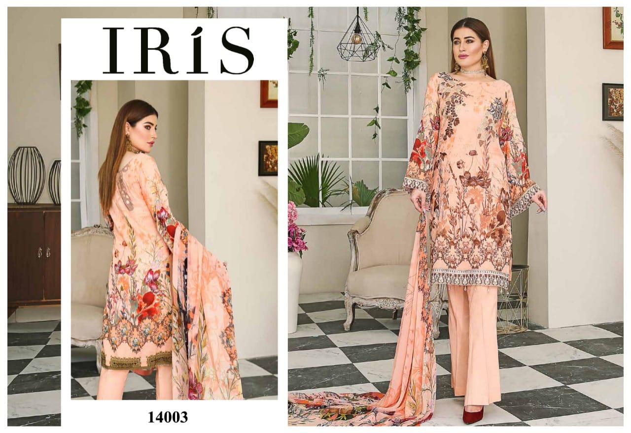 Iris  Vol 14 Classic Collection  Karachi Dress  Buy Karachi Cotton Dress Material Catalog